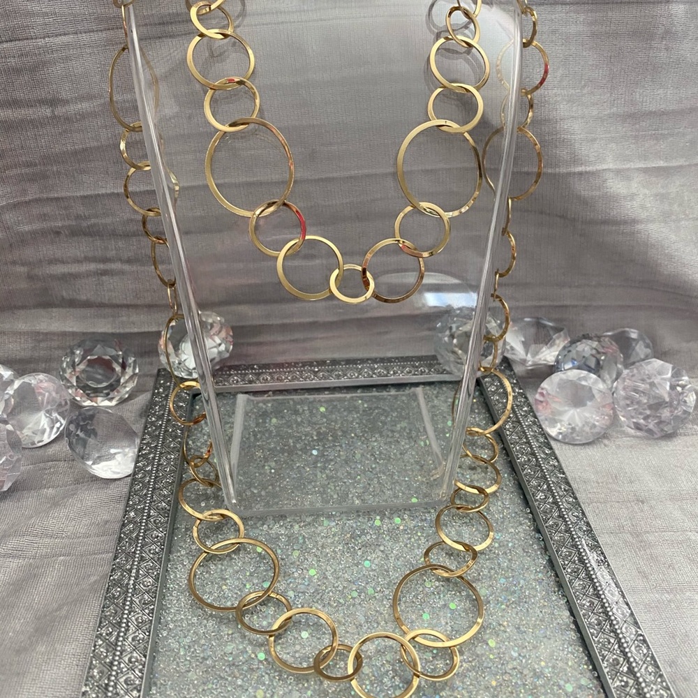 Long Fashion Gold Necklace